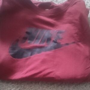 Nike Kids Maroon Sweatshirt with Black Logo